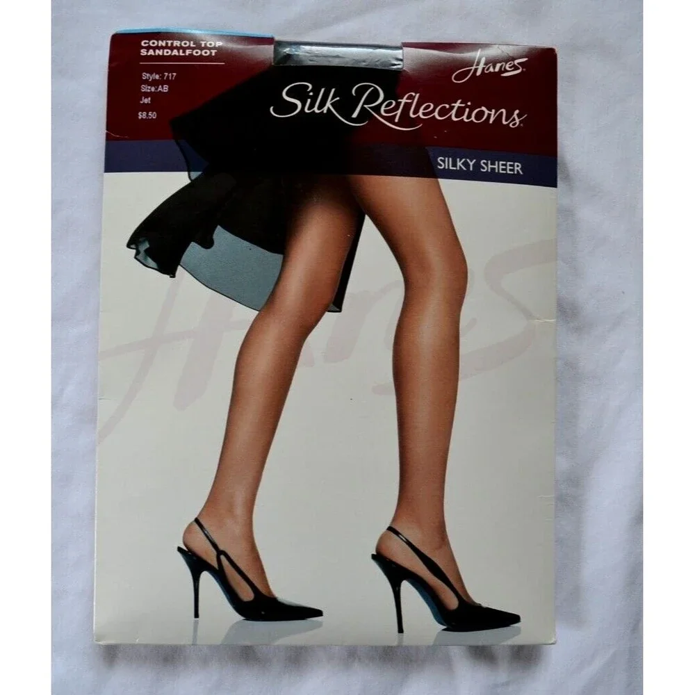 Hanes Silk Reflections Pantyhose SZ AB Lot of 6 Style 717 707 A663 A256 Varied